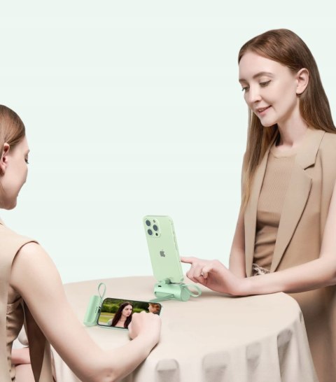 Podróżny Powerbank 5000Mah 20W Przenośny Szybkie Ładowanie Iphone Zielony