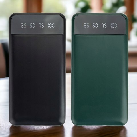 Powerbank 10000Mah 4 Kable Usb-C Microusb Lightning Led Latarka Wyświetlacz