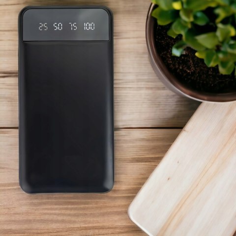 Powerbank 10000Mah 4 Kable Usb-C Microusb Lightning Led Latarka Wyświetlacz