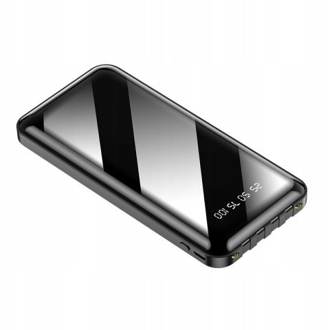 Powerbank 10000Mah 4Xkabel Usb-C/Microusb/Lightning Led Szybkie Ładowanie