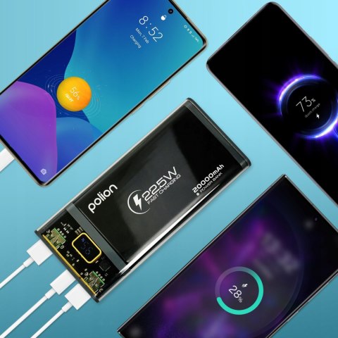Powerbank 20000Mah 22.5W Usb-C Usb-A Szybkie Ładowanie Pass-Through Led