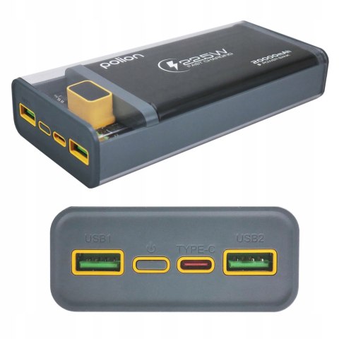 Powerbank 20000Mah 22.5W Usb-C Usb-A Szybkie Ładowanie Pass-Through Led