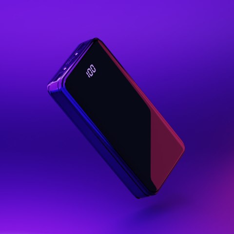 Powerbank 20000Mah Mocny Latarka Led 2Xusb Micro+C 2,1A Szybkie Ładowanie