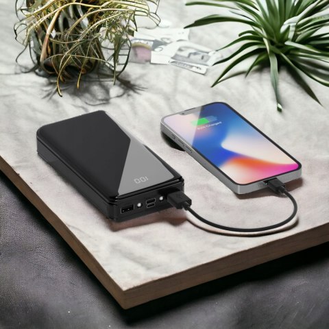 Powerbank 20000Mah Usb Usb-C Szybkie Ładowanie Latarka Led Wyświetlacz