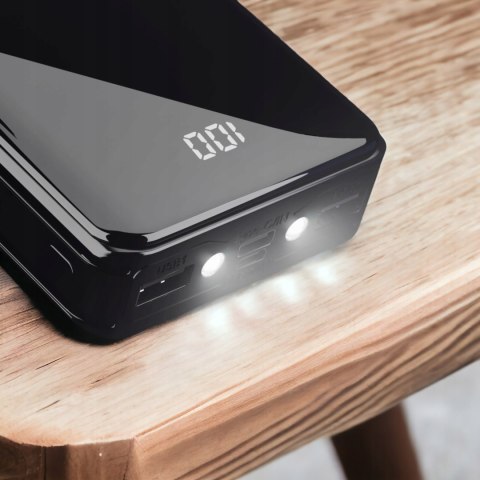 Powerbank 20000Mah Usb Usb-C Szybkie Ładowanie Latarka Led Wyświetlacz