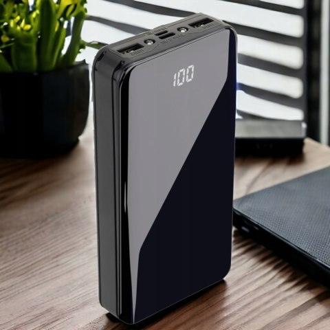 Powerbank 20000Mah Usb Usb-C Szybkie Ładowanie Latarka Led Wyświetlacz