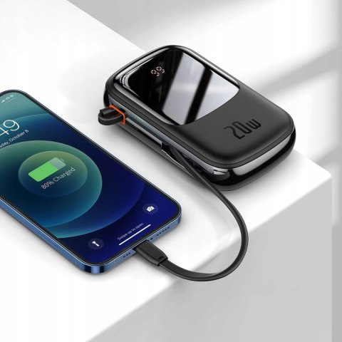 Powerbank Baseus 20000Mah 20W Qc Pd Scp Kabel Lightning Szybkie Ładowanie