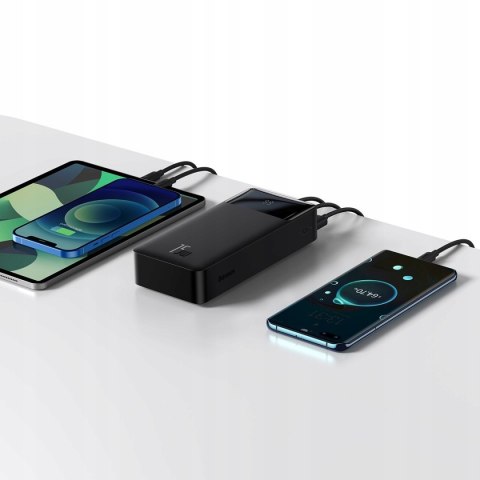 Powerbank Baseus 30000Mah 15W Usb+Usb-C+Micro Szybkie Ładowanie Czarny
