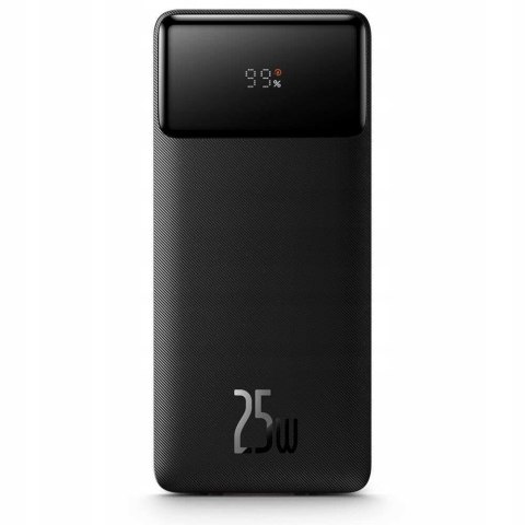 Powerbank Baseus Bipow 20000Mah 25W 3-Porty + Kabel Usb-C Czarny Podróżny