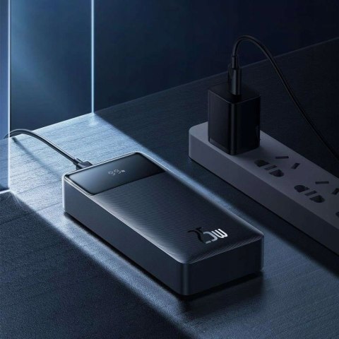 Powerbank Baseus Bipow 20000Mah 25W 3-Porty + Kabel Usb-C Czarny Podróżny