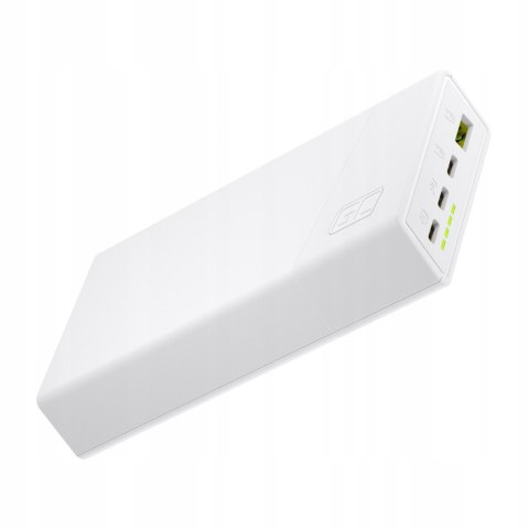 Powerbank Green Cell 20000Mah 22.5W 3X Usb-C 1X Usb-A Quick Charge Biały
