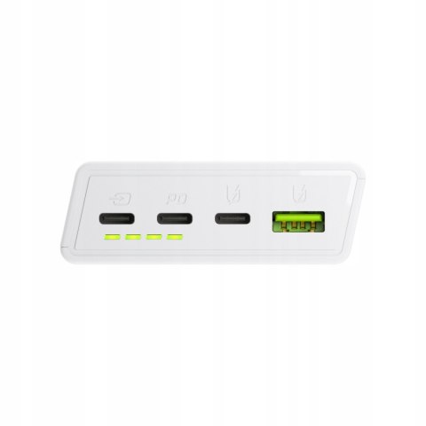 Powerbank Green Cell 20000Mah 22.5W 3X Usb-C 1X Usb-A Quick Charge Biały