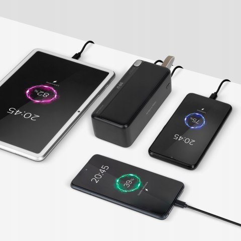 Powerbank Kruger&Matz 40000Mah Qc3.0 Pd Usb-C Micro Usb Szybkie Ładowanie
