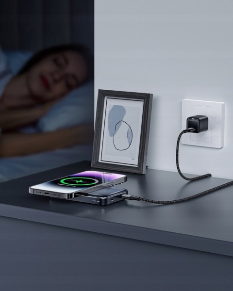 Powerbank Magsafe 10000Mah 20W Usb-C Szybkie Ładowanie Ultracienki Czarny