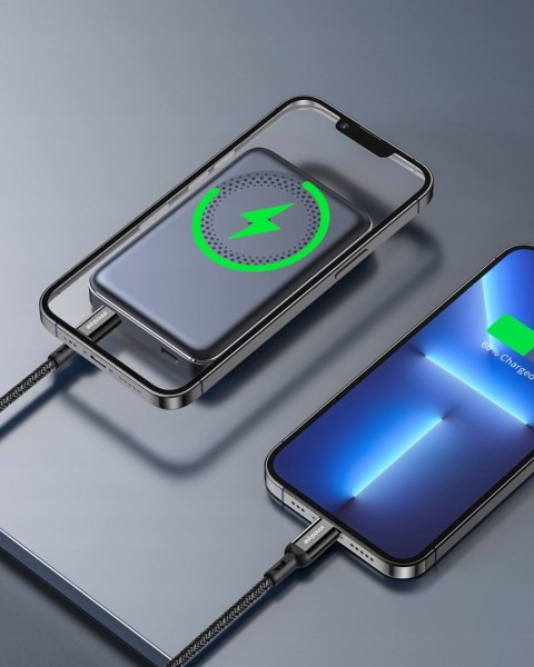 Powerbank Magsafe 10000Mah 20W Usb-C Szybkie Ładowanie Ultracienki Czarny