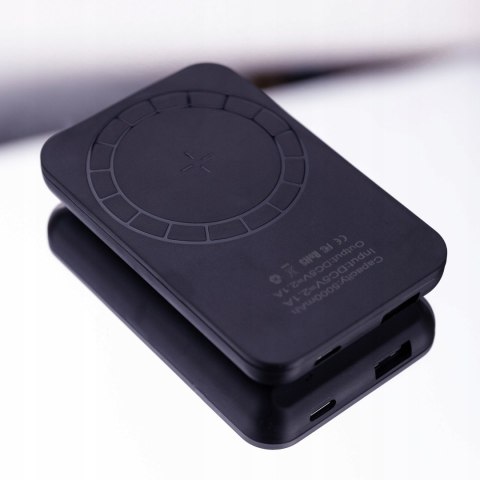 Powerbank Magsafe 5000Mah Bezprzewodowy Usb-C Szybkie Ładowanie Pd Qc Czerń