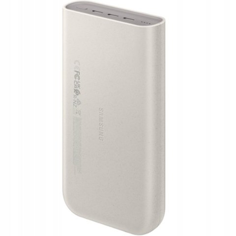 Powerbank Samsung 20 000 Mah 45W 3X Usb-C Pd, Szybkie Ładowanie Beżowy