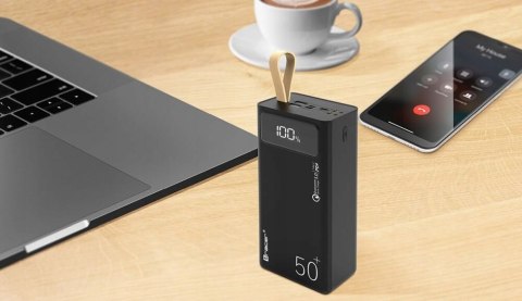 Powerbank Tracer 50000Mah Qc3.0+Pd+Scp+Vooc 22.5W Usb-C Czarny 3Xport