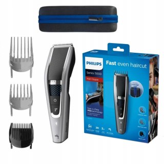 Srebrna Maszynka Do Strzyżenia Philips Hc 5650/15 Dualcut 90Min Wodoodporna