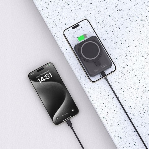 Tech-Protect Powerbank 10000Mah Life Mag Magsafe 15W Usb-C, Czarny Iphone
