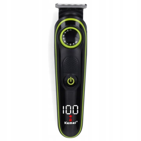Bezprzewodowa Maszynka Trymer 5W1 Kemei Km-696 Usb Lcd 90 Min Pracy 1-10 Mm