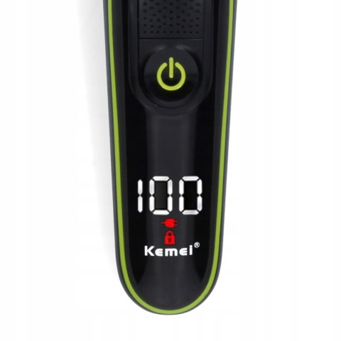 Bezprzewodowa Maszynka Trymer 5W1 Kemei Km-696 Usb Lcd 90 Min Pracy 1-10 Mm