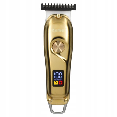 Bezprzewodowa Maszynka Trymer Do Włosów I Brody Kemei Barber Usb Lcd Ostrza