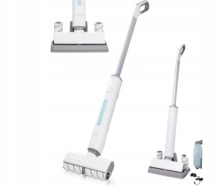 Mop Bezprzewodowy Obrotowy Sauber 50W Akumulatorowy 2 Zbiorniki Led Biały