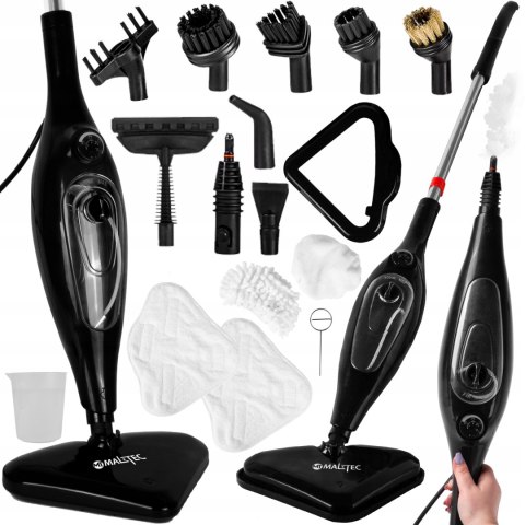 Mop Parowy Maltec 15W1 2000W 4.2Bar Multifunkcyjny 400Ml Steamexpert Czarny