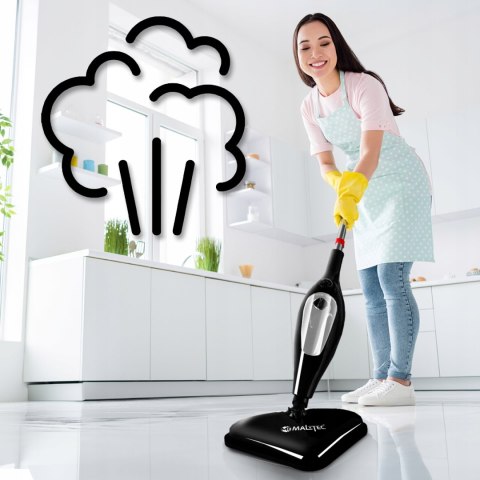 Mop Parowy Maltec 15W1 2000W 4.2Bar Multifunkcyjny 400Ml Steamexpert Czarny