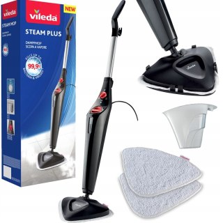 Mop Parowy Vileda Steam Plus 1550W Szybkie Nagrzewanie Bez Chemii 400Ml