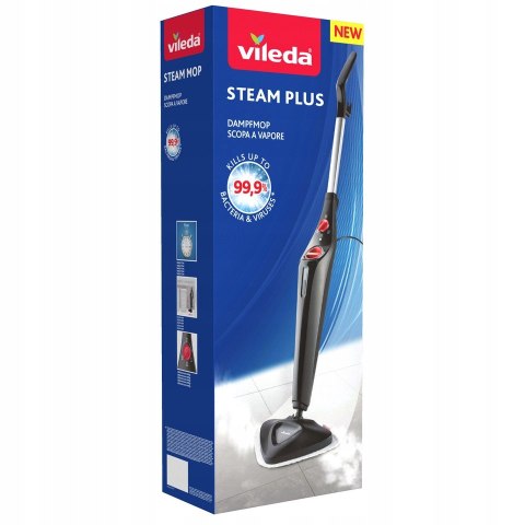 Mop Parowy Vileda Steam Plus 1550W Szybkie Nagrzewanie Bez Chemii 400Ml