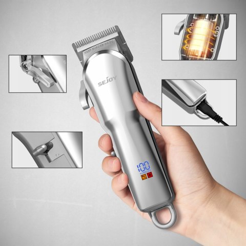 Profesjonalna Maszynka Do Strzyżenia Lfq-6023 Zestaw 9W1 Led Usb 90 Min