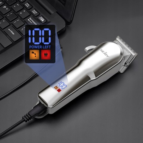 Profesjonalna Maszynka Do Strzyżenia Lfq-6023 Zestaw 9W1 Led Usb 90 Min