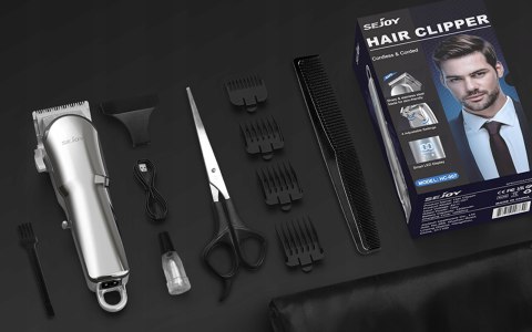Profesjonalna Maszynka Do Strzyżenia Lfq-6023 Zestaw 9W1 Led Usb 90 Min