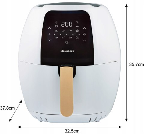 Beztłuszczowa Frytownica Klausberg 7,7L 1800W - Duża, Ekologiczna, Szybka