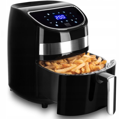 Frytkownica Beztłuszczowa 3,7L 1900W Lcd Smart Czarna Air Fryer Duży Kosz