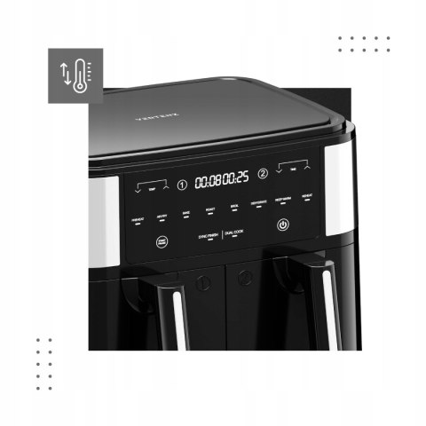 Frytkownica Beztluszczowa 9L 2200W Vertenz Taste 90 Dwa Kosze Panel Led