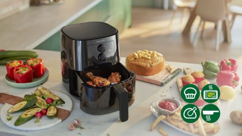 Frytkownica Beztluszczowa Airfryer Philips Ovi Rapid Air 1400W 4,1L Led
