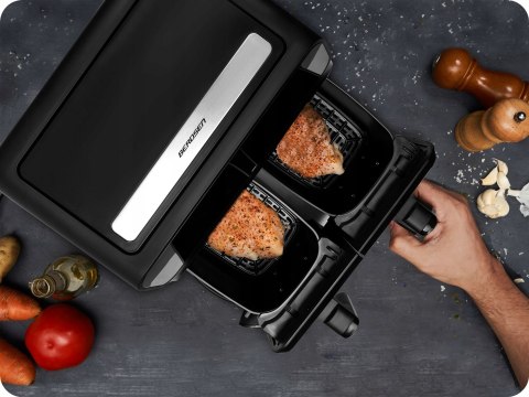 Frytkownica Beztłuszczowa Berdsen 5L 1700W Z Dwoma Koszami I Dotykowym Sterowaniem