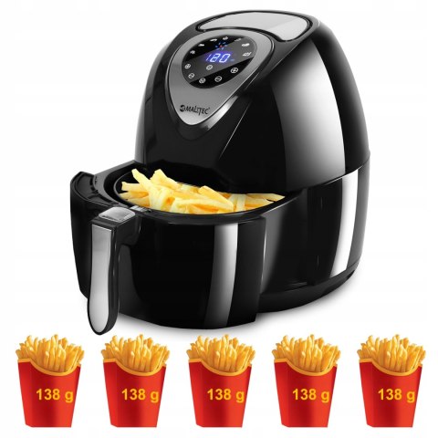 Frytkownica Beztłuszczowa Maltec Airfryer 2500W 4,3L 7 Programów 80-200°C