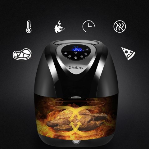 Frytkownica Beztłuszczowa Maltec Airfryer 2500W 4,3L 7 Programów 80-200°C