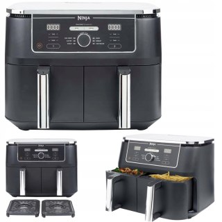 Frytkownica Beztłuszczowa Ninja Af400eu Xxl 9.5L 2470W 2 Misy 6 Funkcji