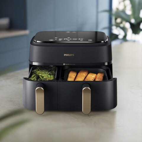 Frytkownica Beztłuszczowa Philips Rapid Air 9L 2 Szuflady Dotykowy Ekran