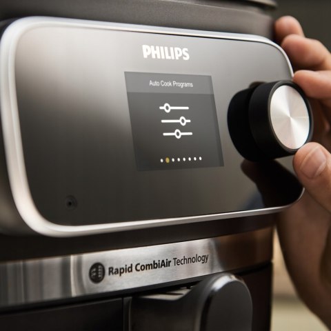 Frytkownica Philips Czarna Ovi Hd9880/90 Z Termometrem Technologia Airfryer