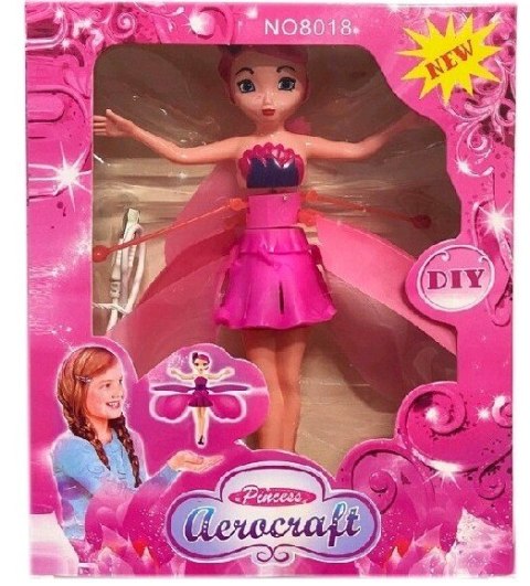 Latająca Wróżka Lalka Różowa Sterowana Dłonią Z Usb Frozen Zabawka