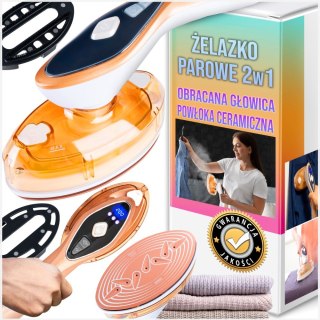 Parownica Do Ubrań Premium 1500W 2W1 Ceramiczna Z Akcesoriami - Kompaktowa