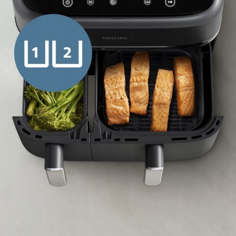 Philips Ovi 9L Airfryer Na351 - Dwukomorowa Frytkownica Beztłuszczowa 2750W