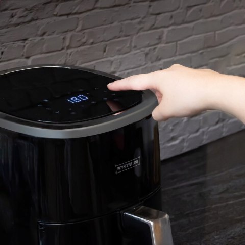 Royalty Line Air Fryer 1200W 3.5L 8 Programów, Zdrowe Smażenie Bez Tłuszczu