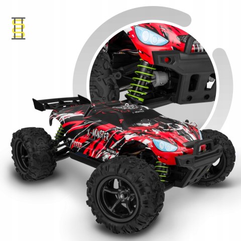 Samochód Zdalnie Sterowany Rc 4X4 45Km/H, 2 Obudowy, 40Min Jazdy